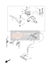 1PHF58721000, Bremsschlauch 1, Yamaha, 0